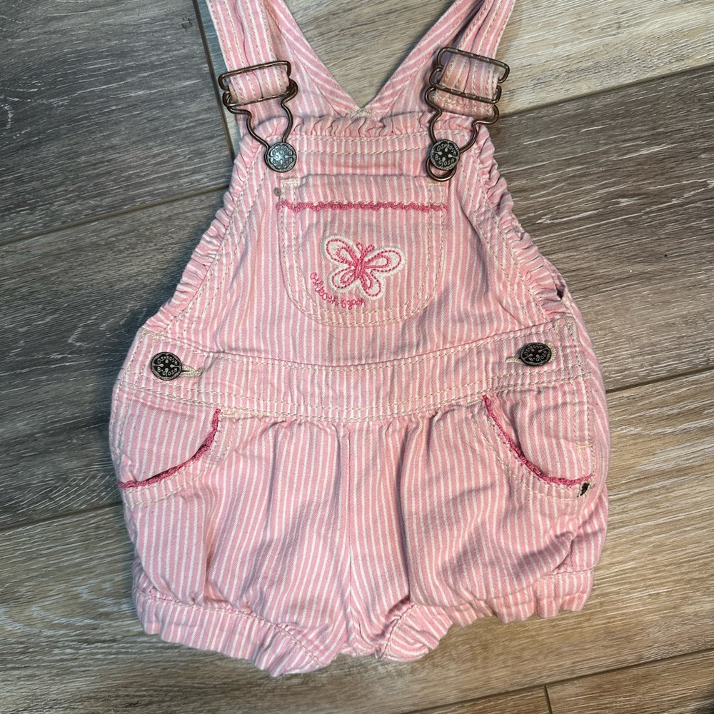OshKosh B'gosh Pink Striped Overalls